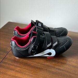 Peloton Black and Red Cycling Shoes